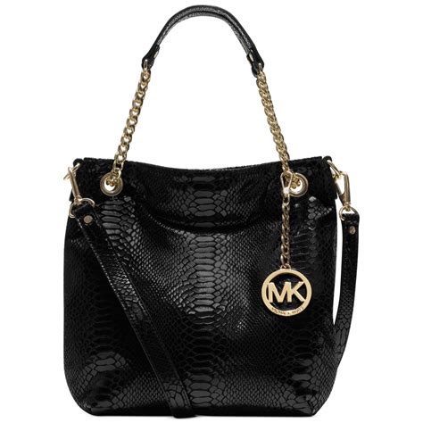 michael kors black chain purse|Michael Kors jet set chain.